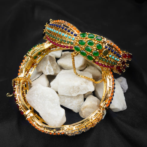 Fancy Design Openable Bangles D284-1